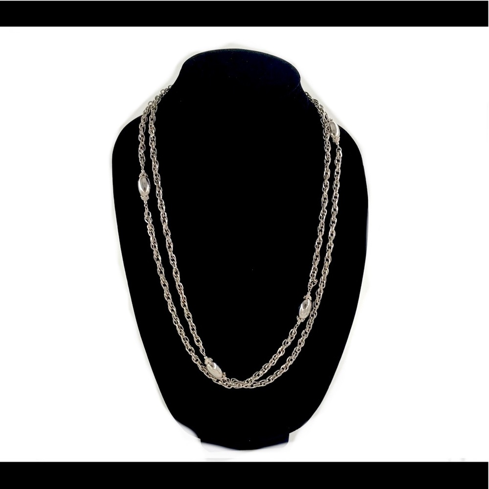 Vintage Monet Silver Tone Necklace